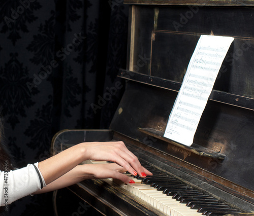 Photo: Pianist musician piano music playing Pianist musician piano music playing