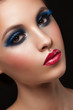 Woman with makeup