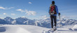 Schneeschuhwanderung in den Alpen