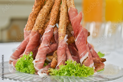 Photo: Closeup piramide antipasto Closeup piramide antipasto