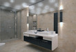 bathroom interior in bright colors
