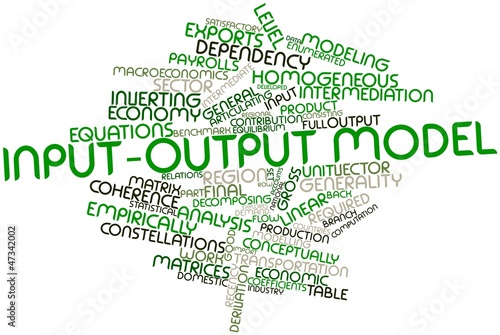 Illustration: Word cloud for Input-output model Word cloud for Input-output model