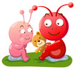 Alien in love vector