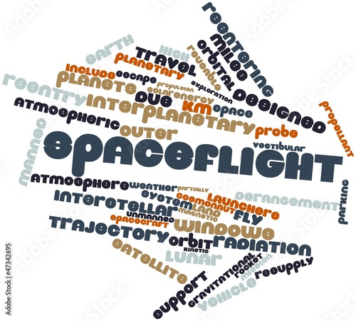 Illustration: Word cloud for Spaceflight Word cloud for Spaceflight