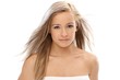 Beautiful blonde with long hair
