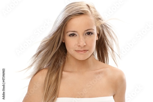 Photo: Beautiful blonde with long hair Beautiful blonde with long hair