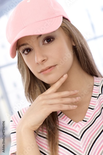 Photo: Closeup portrait of attractive casual girl Closeup portrait of attractive casual girl