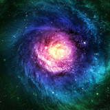 Incredibly beautiful spiral galaxy somewhere in deep space - Fine Art prints