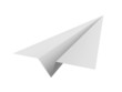 Illustration: Paper airplane on white background Paper airplane on white background