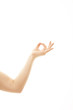 Photo: yoga hand isolated yoga hand isolated