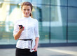 Portrait of pretty young business woman