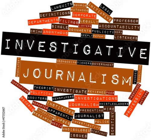 Illustration: Word cloud for Investigative journalism Word cloud for Investigative journalism