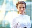 Portrait of pretty young business woman
