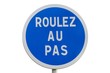 Panneau d'obligation de rouler très lentement