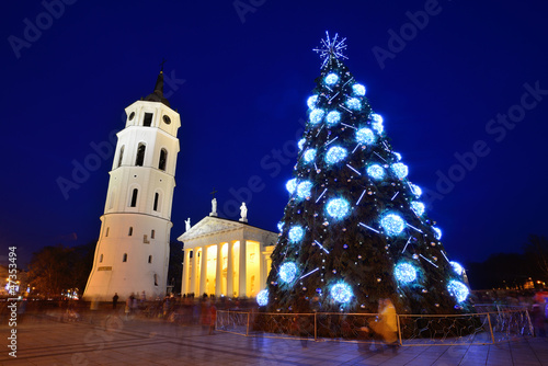 Photo: City Christmas Tree, Vilnius city, Lithuania City Christmas Tree, Vilnius city, Lithuania
