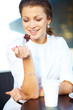 Young woman with coffee