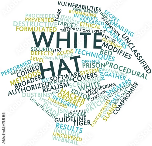 Illustration: Word cloud for White hat Word cloud for White hat