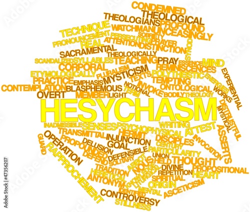Illustration: Word cloud for Hesychasm Word cloud for Hesychasm