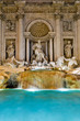 The famous Trevi Fountain at night, Rome, Italy