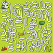 Panda Maze Game ... solution in hidden layer