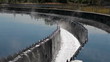 Water overflow from the big sedimentation drainages round form