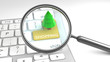 Christmas Shopping online concept