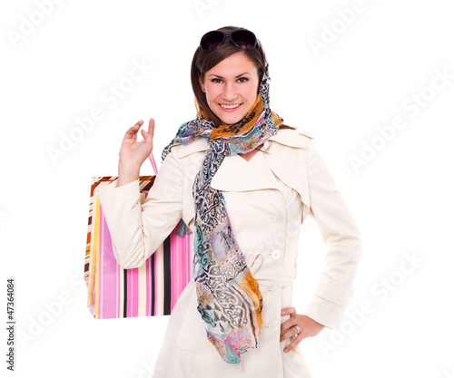Photo: Retro girl shopping Retro girl shopping