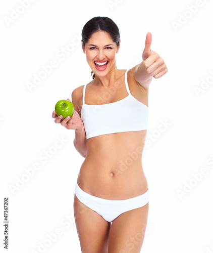 Photo: Beautiful healthy woman. Beautiful healthy woman.