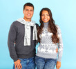 Couple in pullovers