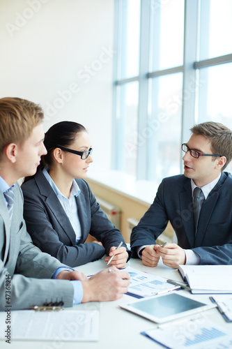Photo: Discussing ideas Discussing ideas