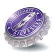 Kronkorken Silvester und Rakete