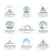Mountain icons set. Vol 1.