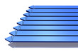 Eight blue arrows present the competition.