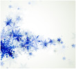 Vector: Christmas background with abstract blue snowflakes Christmas background with abstract blue snowflakes