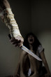 Foto: Woman terrified screams Woman terrified screams