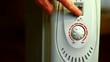 Turning on heating on electric radiator.