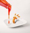How to eat a nugget with ketchup