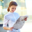 Portrait of pretty young business woman