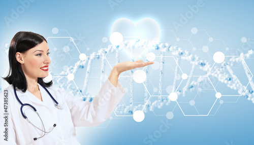 Photo: Illustration with heart beat Illustration with heart beat