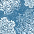 Vector: Doodle snowflake christmas background Doodle snowflake christmas background