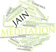 Word cloud for Jain meditation