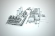 cooling tower of nuclear power plant