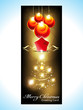 abstract christmas banner with christmas tree