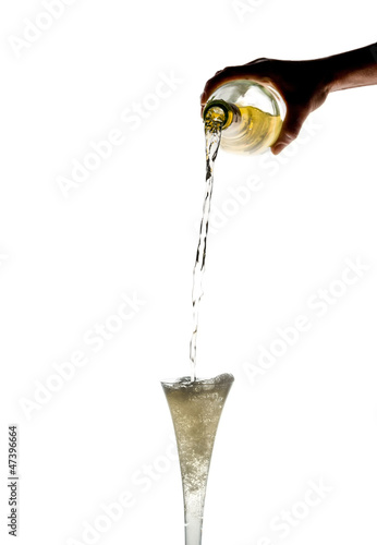 Photo: Champagner iwird eingegossen Champagner iwird eingegossen