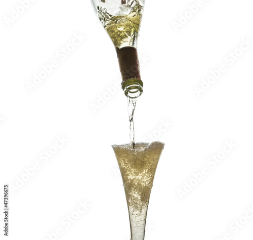 Photo: Champagner iwird eingegossen Champagner iwird eingegossen