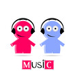 music sign icon vector illustration