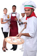 Pizzeria staff
