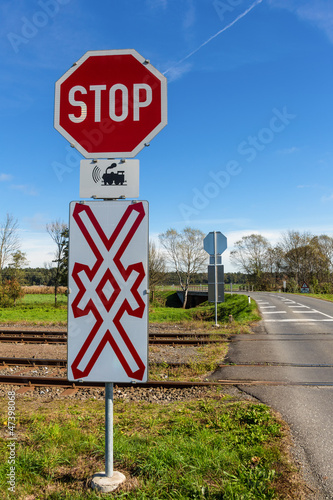 Photo: Unbeschrankter Bahnübergang Unbeschrankter Bahnübergang