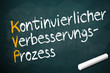 Kreidetafel mit KVP