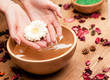 Spa.Woman's Hands with flower